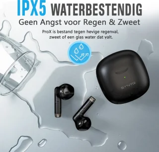 Synyq ProX Draadloze Bluetooth Oordopjes Zwart
