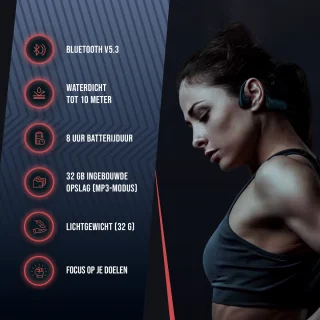 Tech Essentials Hydro X10 - Bone Conduction Koptelefoon