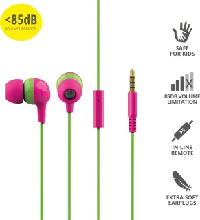 Trust Buddi Kinder In-ear Koptelefoon Roze