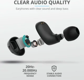 Trust Nika Compact Bluetooth Earphones