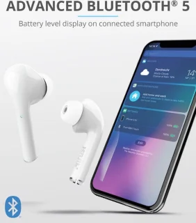 Trust Nika Touch Bluetooth Draadloze Oordopjes Wit