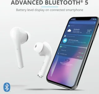 Trust Nika Touch Bluetooth Draadloze Oordopjes Wit