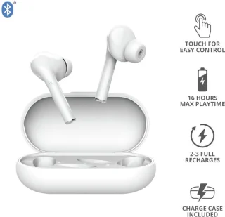 Trust Nika Touch Bluetooth Draadloze Oordopjes Wit