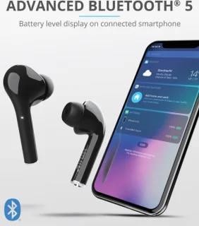 Trust Nika Touch Bluetooth Draadloze Oordopjes Zwart