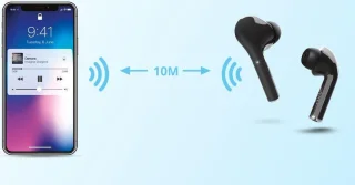 Trust Nika Touch Bluetooth Draadloze Oordopjes Zwart