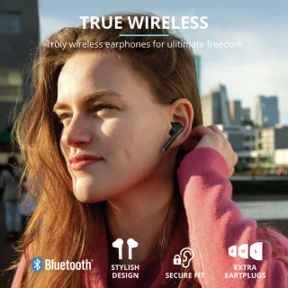 Trust Nika Touch Bluetooth Draadloze Oordopjes Zwart