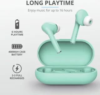 Trust Nika Touch Bluetooth In-Ear Oordopjes Groen