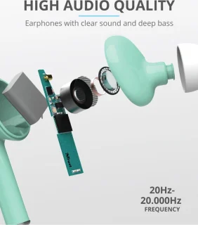 Trust Nika Touch Bluetooth In-Ear Oordopjes Groen