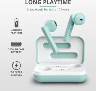 Trust Primo Touch draadloze oordopjes mint