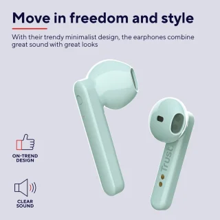 Trust Primo Touch draadloze oordopjes mint