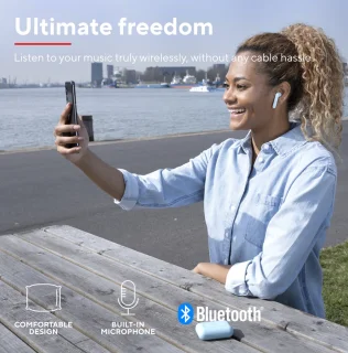 Trust Primo Touch draadloze oordopjes mint