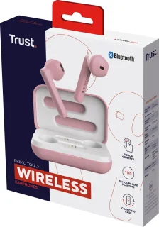 Trust Primo Touch Draadloze Oordopjes Roze