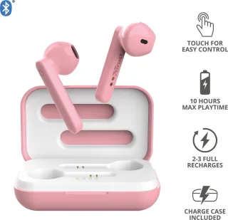 Trust Primo Touch Draadloze Oordopjes Roze