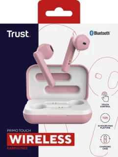 Trust Primo Touch Draadloze Oordopjes Roze