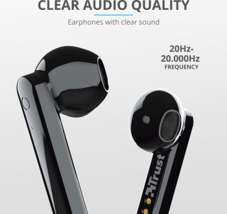 Trust Primo Touch Draadloze Oordopjes Zwart