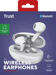 Trust Yavi Bluetooth Draadloze Earphones Wit