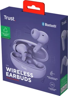 Trust Yavi Bluetooth Draadloze Oordopjes Paars