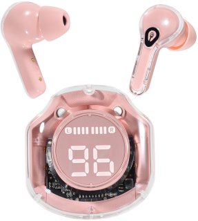 De TUNIQ Ear Draadloze oordopjes Roze in één oogopslag