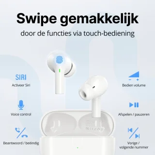 Unitone Go Draadloze Bluetooth Oordopjes Wit