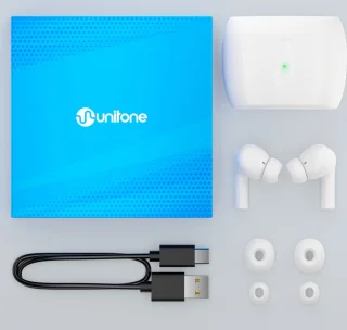 Unitone Go Draadloze Bluetooth Oordopjes Wit
