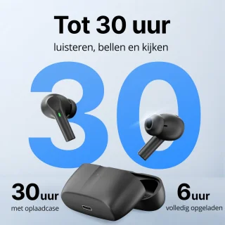 Unitone Go Draadloze Bluetooth Oordopjes Zwart