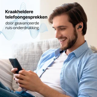 Unitone Go Draadloze Bluetooth Oordopjes Zwart