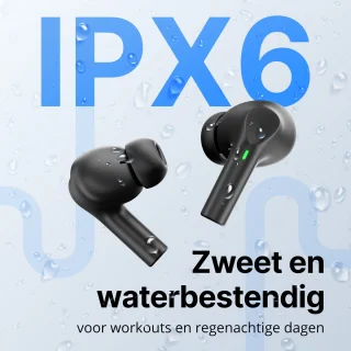 Unitone Go Draadloze Bluetooth Oordopjes Zwart