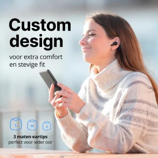 Unitone Go Draadloze Bluetooth Oordopjes Zwart