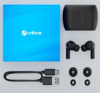 Unitone Go Draadloze Bluetooth Oordopjes Zwart