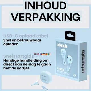 Urbanista Austin Bluetooth In-Ear Oordopjes Blauw