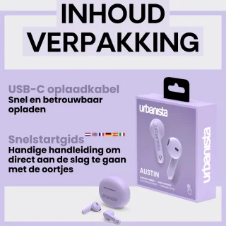 Urbanista Austin Bluetooth In-Ear Oordopjes Paars