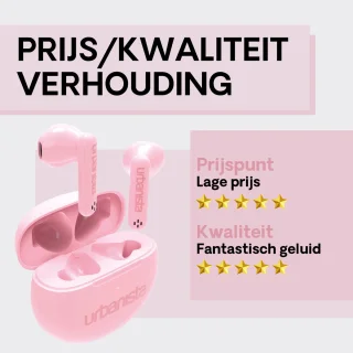 Urbanista Austin Bluetooth In-Ear Oordopjes Roze