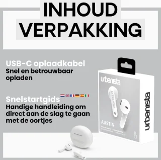 Urbanista Austin Bluetooth In-Ear Oordopjes Wit
