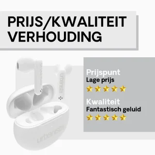 Urbanista Austin Bluetooth In-Ear Oordopjes Wit