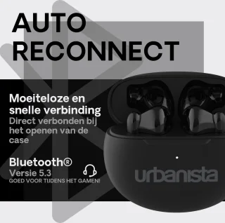 Urbanista Austin Bluetooth In-Ear Oordopjes Zwart