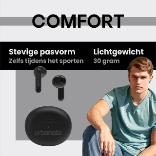 Urbanista Austin Bluetooth In-Ear Oordopjes Zwart