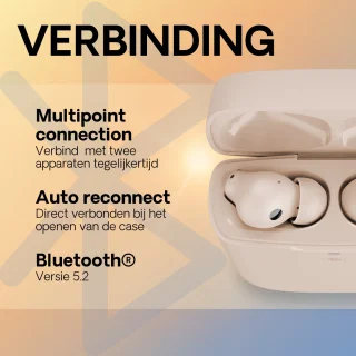 Urbanista Phoenix ANC Draadloze In-ear Oordopjes Beige