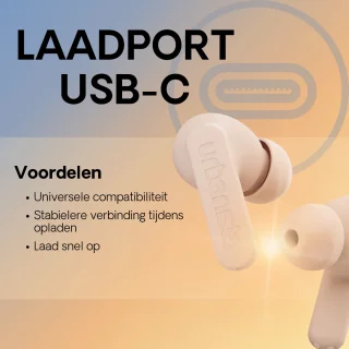 Urbanista Phoenix ANC Draadloze In-ear Oordopjes Beige