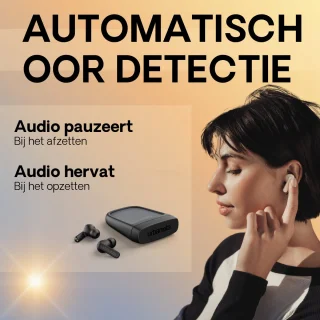 Urbanista Phoenix ANC Draadloze In-ear Oordopjes Zwart