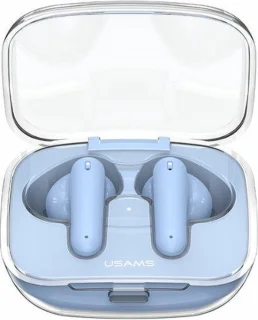 USAMS BE16 Bluetooth 5.3 TWS oordopjes blauw