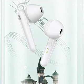 USAMS BHUSD01 Bluetooth 5.0 TWS hoofdtelefoon wit