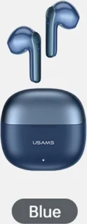 USAMS BHUXH03 Bluetooth 5.1 TWS XH-serie draadloze hoofdtelefoon blauw