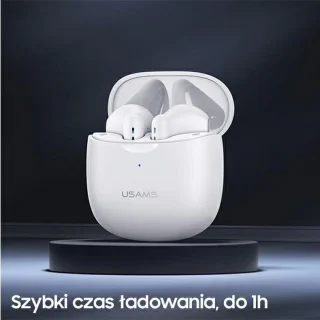 USAMS Bluetooth 5.0 Draadloze Earbuds Wit