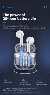 USAMS Bluetooth 5.0 Draadloze Earbuds Wit