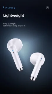 USAMS Bluetooth 5.0 Draadloze Earbuds Wit