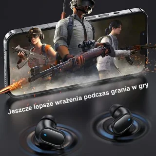 USAMS Bluetooth 5.1 Draadloze Earbuds Zwart