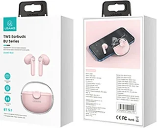 USAMS BU12 Wireless Earbuds Pink