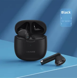 USAMS draadloze Bluetooth 5.0 Earbuds zwart