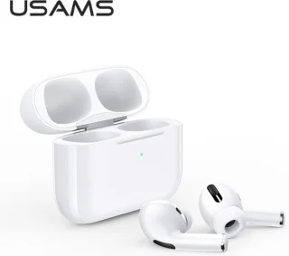 USAMS Emall TWS Bluetooth 5.0 draadloze hoofdtelefoon wit BHUYM01