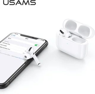 USAMS Emall TWS Bluetooth 5.0 draadloze hoofdtelefoon wit BHUYM01